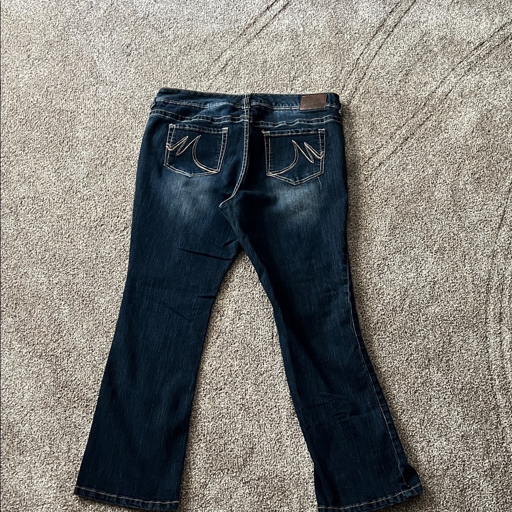 Maurices Dark Blue Straight Leg Jeans